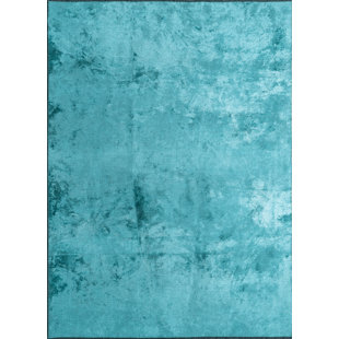 Tapis turquoise abstrait Rapture