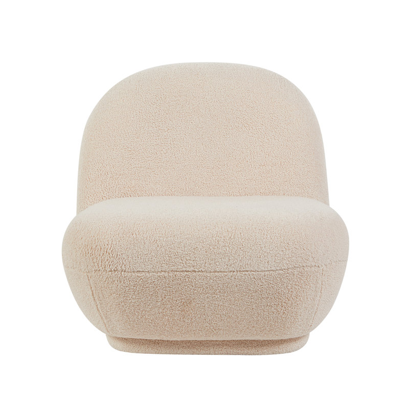 Boucle Accent Chair, Fawn