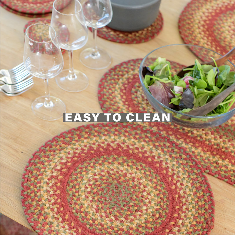 Chemin de table d'intérieur tressé en jute de qualité supérieure Kimmel, taille 11 po x 36 po, Grange cidre