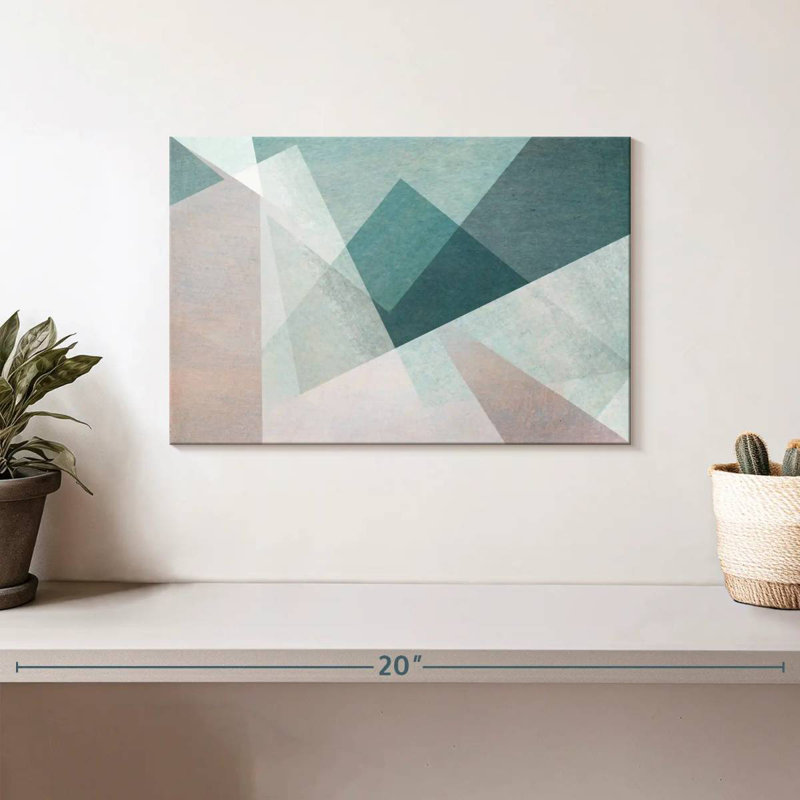 Avery Overlapping Shapes Abstract, 8" H x 12" W