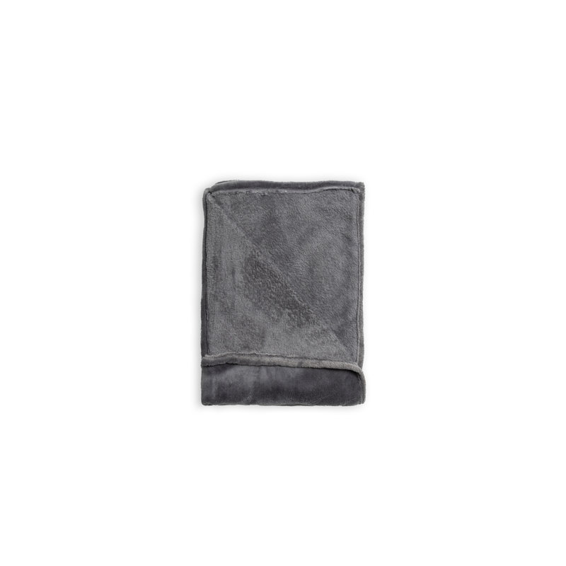 Hiltner Hand Woven Throw Blanket, Charcoal