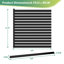 Clôture horizontale semi-intime en aluminium de 6,1 pi H pour clôture de jardin, de cour et de jardin-118683746