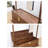 Solid Elm Wood Coat Rack with Storage