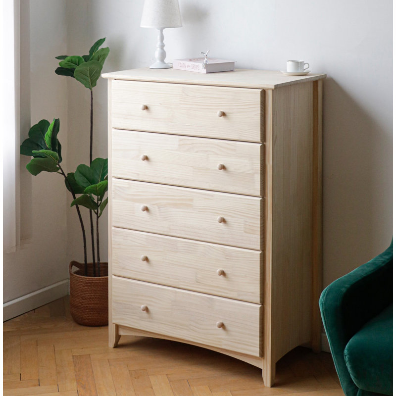 Commode 5 tiroirs Pine