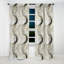 Glamour or et perle de marbre blanc Opulence I - Rideau occultant en marbre abstrait - 1 panneaux-107535304