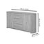 Morriston 160 3-Drawer Sideboard