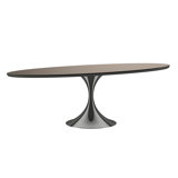 Semper Oval Glass Dining Table