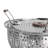 Martha Stewart Stainless Steel Folding Steamer Insert With Handle In Taupe