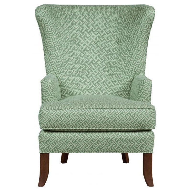 Austin Wingback Chair, Tobacco, Turquoise (8789 91)