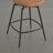 Modern Faux Leather Swivel Bar Stool-1051677308