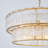 5/8 Light Gold 2-tiered Glass Adjustable Chandelier-1322572061-1322572060