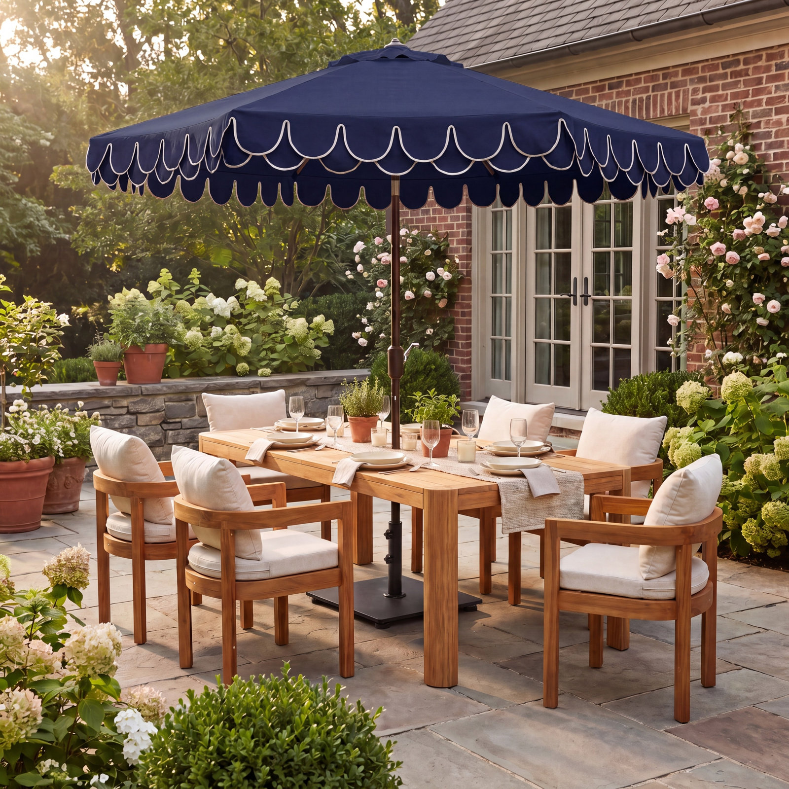 10.8' Beach Umbrella, Navy