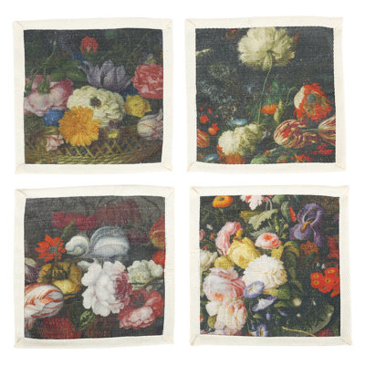 Hullinger Cotton Floral Square Napkin