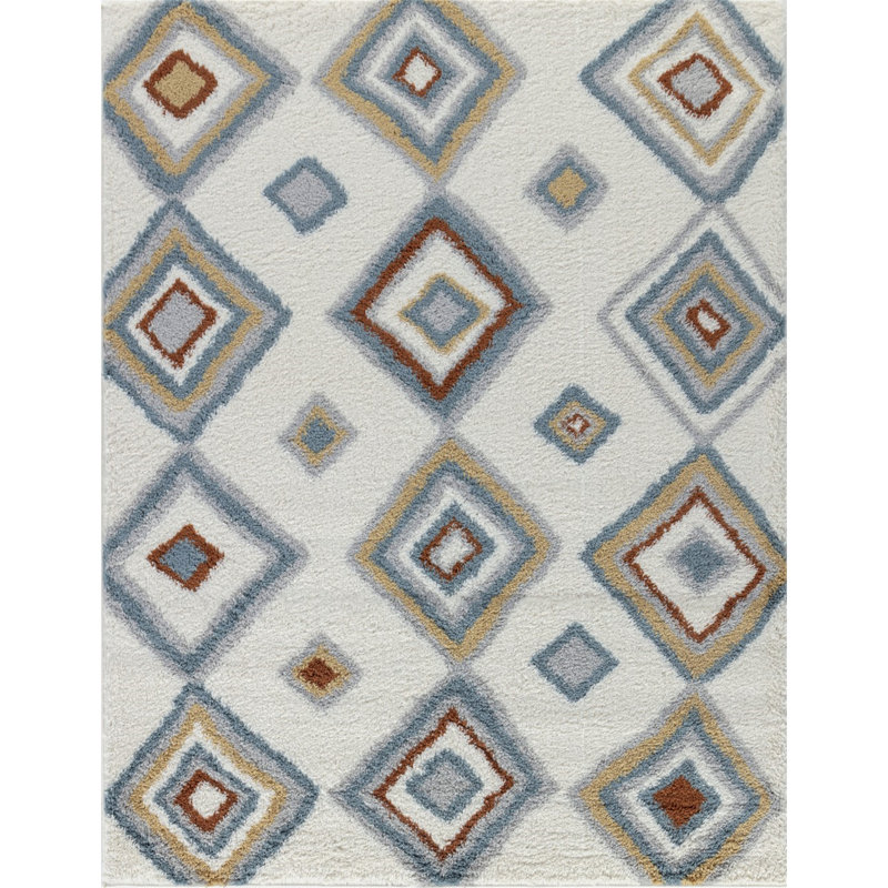 Indoor Rug, Modern Designshaggy Area Rug, Rectangle 7'10" x 9'10"