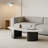 Modern Simplicity Coffee Table with Metal Base-134565905-134565918-134565917