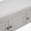 Linen Blend Upholstered Storage Bench-381537199