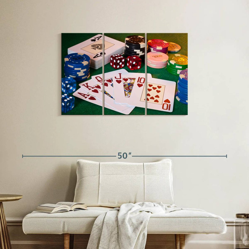 Senne Winning Royal Flush, 24" H x 38" W