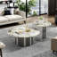 Ensemble de tables basses rondes en marbre-2056012588-2056012590-2056012587
