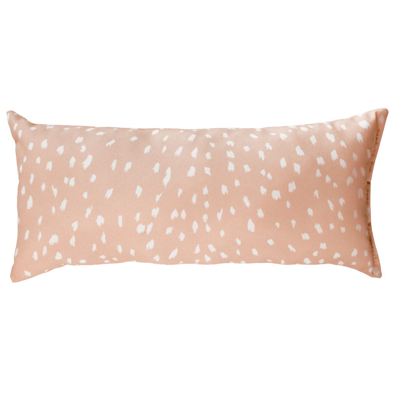 Animal Print Reversible Throw Pillow, Blush