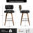 Swivel Upholstered Bar Height Stool-933675820