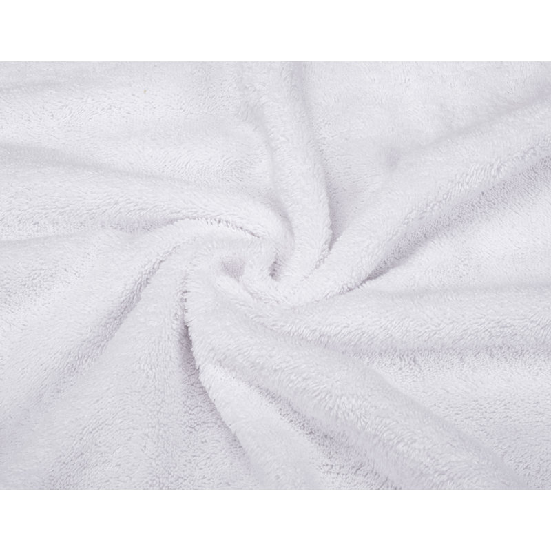 Ensemble de serviettes de bain turque 100% coton 3 pièces, collection super douce et absorbante Darcelle, Blanc brillant