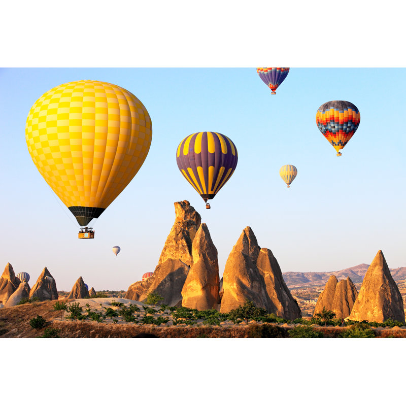 Hot Air Balloons in Cappadocia 1 Piece Wrapped Canvas Wall Art, 30cm H x 46cm W