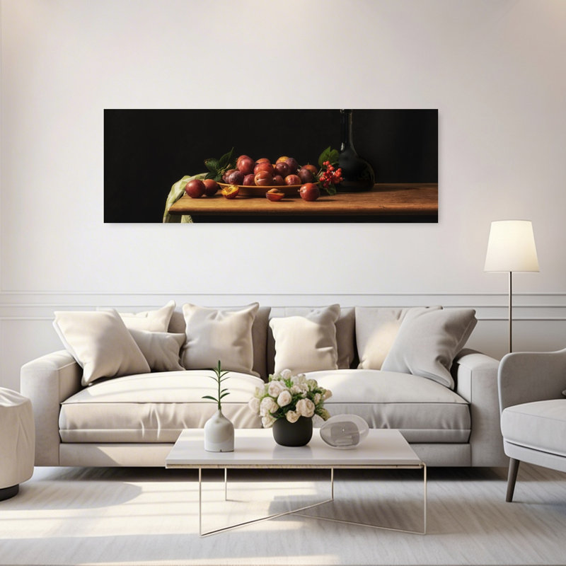 Art mural rustique foncé et classique, H 20 po x l 60 po