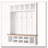 78''H Modern Hall Tree with Wide Storage Seating Bench, Entryway Shoe Cabinet with 13 Compartments-664692587