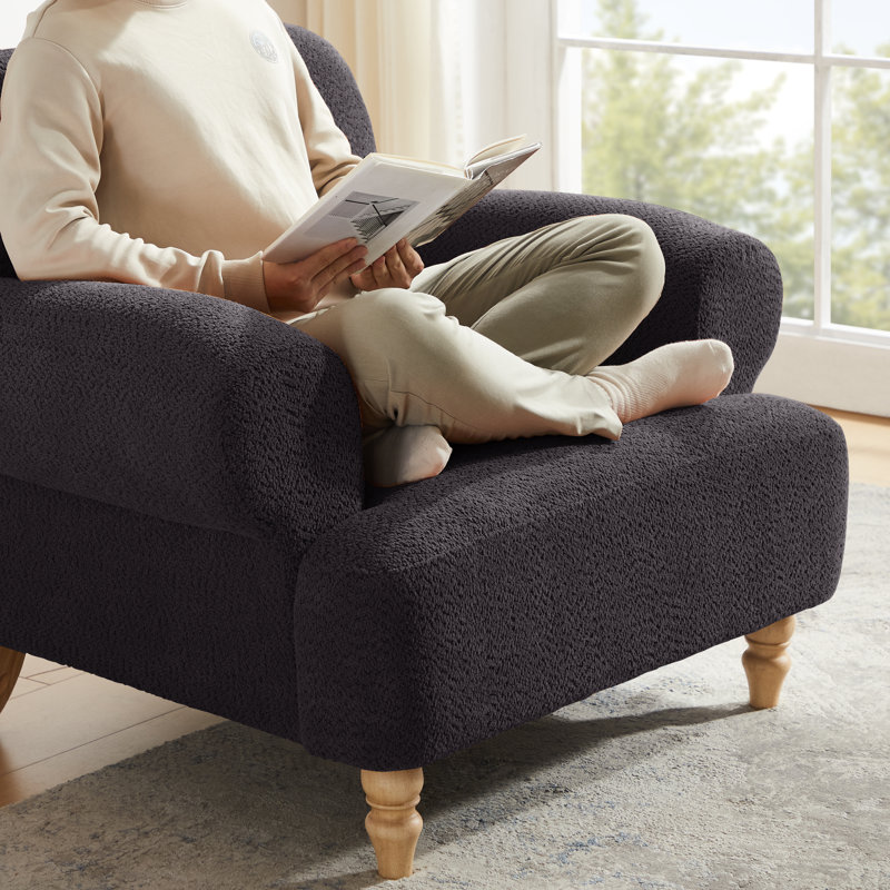 Ensemble de 2 fauteuils d'appoint Piasa Opal, Polyester gris
