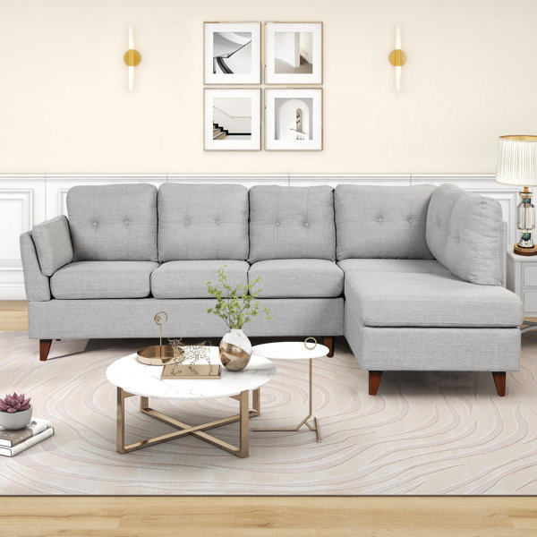 Latitude Run® Jacksmith 97 Width 3-Pieces Sectional Sofa & Chaise,Ottoman  & Reviews