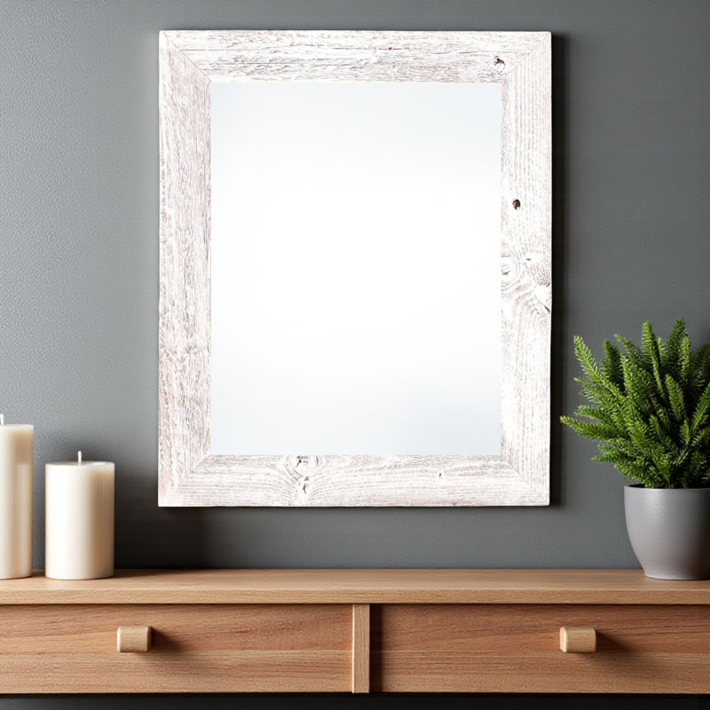 Cadre 24 po x 36 po en bois massif blanc, Blanc, 24" x 36"