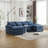 Modern Large Chenille Fabric U-Shape Sectional Sofa