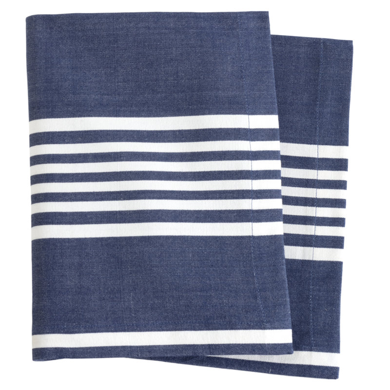 Bistro Stripe Placemat, Indigo