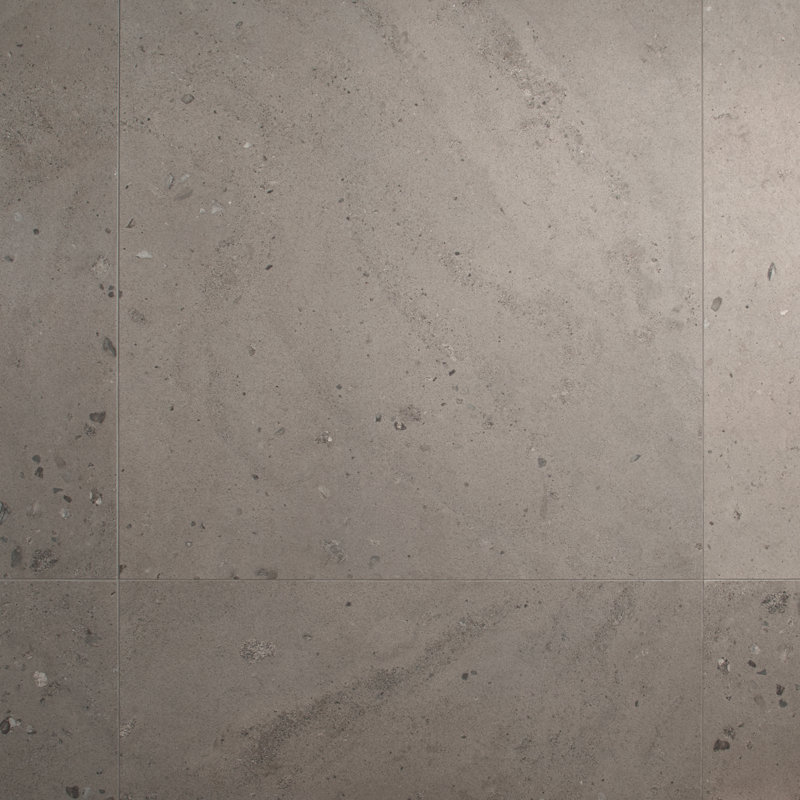 Piccoli Petite  35 In. X 35 In. Terrazzo Look Matte Porcelain Floor And Wall Tile (17.64 Sq. Ft. / Case), Taupe Gray