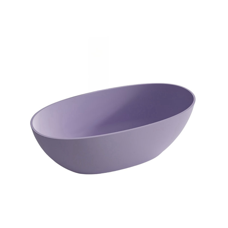 Ensemble de baignoire et douche incurvée moderne sans cadre l 62,99 po H 22,05 po Modern Modern, Mauve