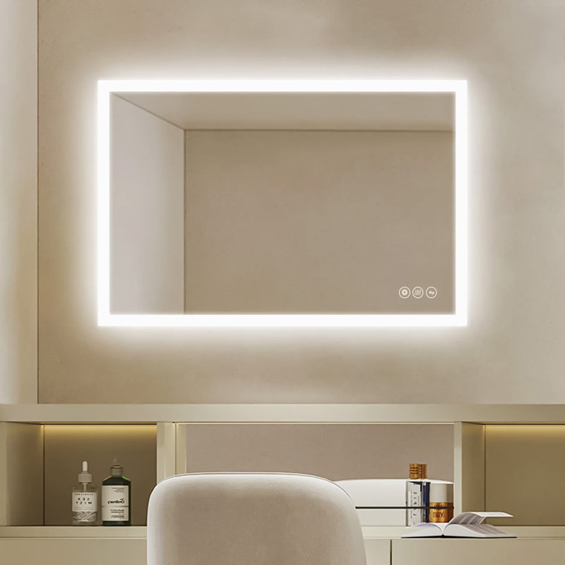 Miroir de salle de bain à DEL Captolia, 24 po x 36 po