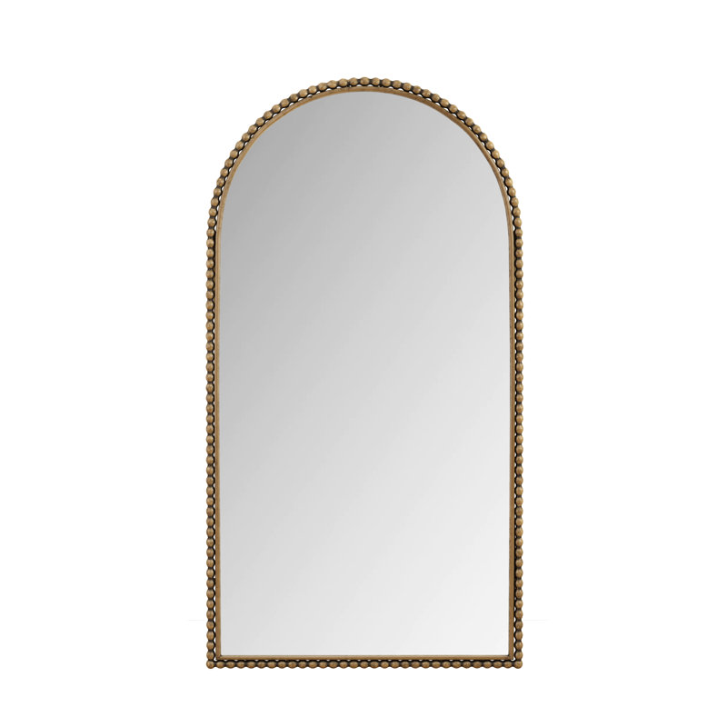 Modern Arch Retro Full Length Mirror, Gold