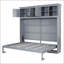 Lit escamotable double avec armoires supérieures-1412094631-1412094628