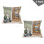 Ensemble de 2 housses de coussin Ambesonne pour chatons vert pâle et multicolore-99020912-99020911