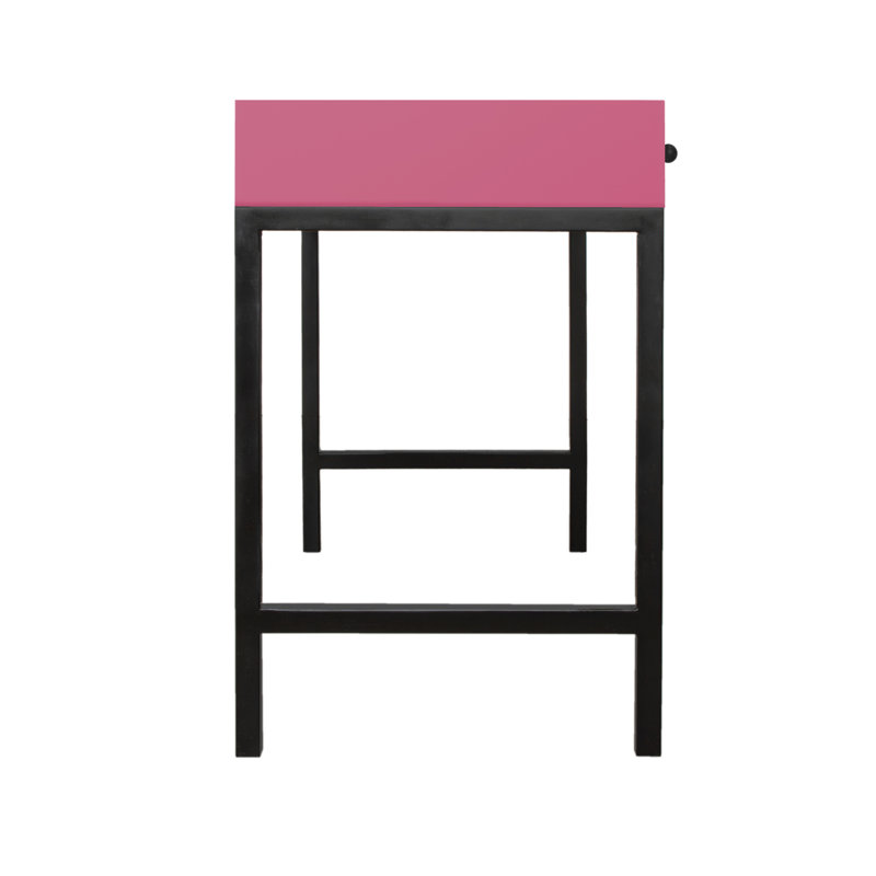 Maple Writing Desk, Hot Pink