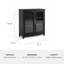 Armoire en bois 2 portes Martha Stewart Bedford-132950511