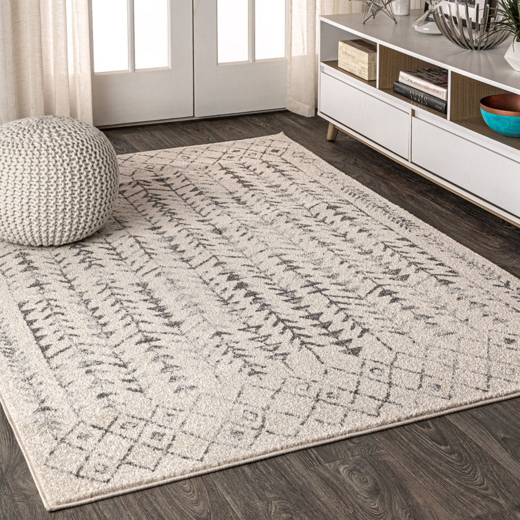 Boutte Moroccan Geometric Cream/Gray Rug