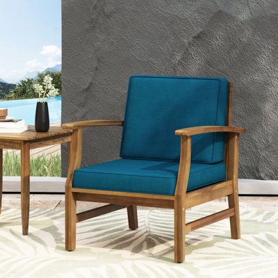 Fauteuil club Blue Wood