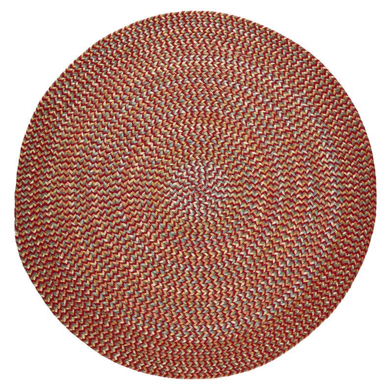 Jopling Synthetic Geometric Indoor / Outdoor Rug, Round 6'