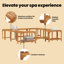 Contour de spa Vidaxl brun-115841982