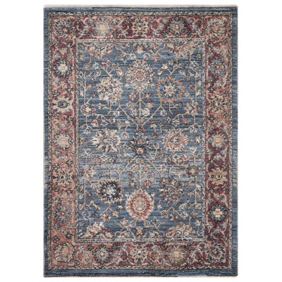 Tapis bleu antique Pandora