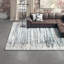 Adam Abstract Ivory/Teal Area Rug-17486228