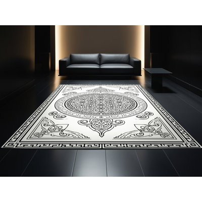 Tapis beige classique lavable à la machine Wynsum