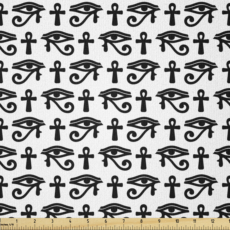 Ciceklic Egyptian Hieroglyphic Multi-Purpose Fabric