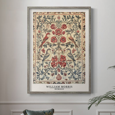 WM MORRIS Series CCCXCIII Framed Print - Solid Wood